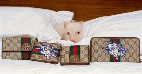 Gucci pig brooch